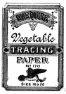 tracing paper - a semitransparent paper that is used for tracing drawings