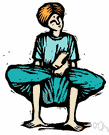 deformation - the act of twisting or deforming the shape of something (e.g., yourself)