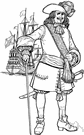 Henry Morgan - a Welsh buccaneer who raided Spanish colonies in the West Indies for the English (1635-1688)
