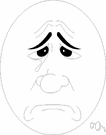 tearful - showing sorrow