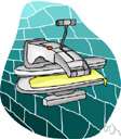 mechanical press - any machine that exerts pressure to form or shape or cut materials or extract liquids or compress solids