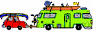RV - a motorized wheeled vehicle used for camping or other recreational activities
