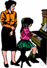piano teacher - someone who teaches students to play the piano