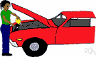 oil change - replacing dirty oil with clean