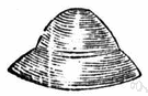 cabasset - a metal helmet worn by common soldiers in the 16th century
