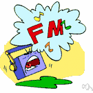 FM - modulation of the frequency of the (radio) carrier wave