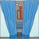 emergency exit - a stairway (often on the outside of a building) that permits exit in the case of fire or other emergency