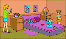 bedroom - a room used primarily for sleeping
