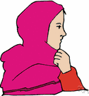 head covering - a garment that covers the head and face