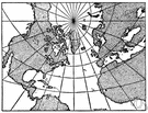 map projection - a projection of the globe onto a flat map using a grid of lines of latitude and longitude
