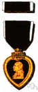 Purple Heart - a United States military decoration awarded to any member of the armed forces who is wounded in action