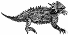 Texas horned lizard - of arid and semiarid open country