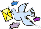 carrier pigeon - a homing pigeon used to carry messages
