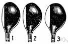 golf-club head - (golf) the head of the club which strikes the ball