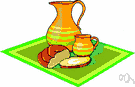 petit dejeuner - a breakfast that usually includes a roll and coffee or tea