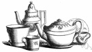 chinaware - dishware made of high quality porcelain
