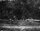 limber - a two-wheeled horse-drawn vehicle used to pull a field gun or caisson