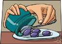 black olive - olives picked ripe and cured in brine then dried or pickled or preserved canned or in oil