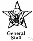 general staff - military officers assigned to assist a senior officer in planning military policy