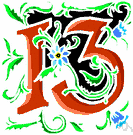 long dozen - the cardinal number that is the sum of twelve and one