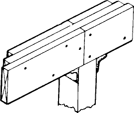 Will my support beam out of stacked 2x4's be strong enough?