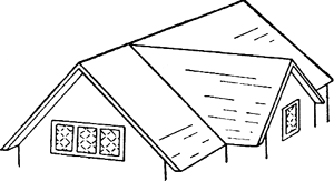 hip and valley roof images clipart