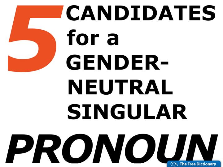 Gender Neutral Pronoun Chart