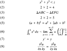 scientific equations examples