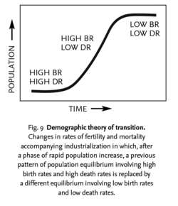 Demographic theory of transition