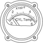 cylinder head temperature (CHT) gauge
