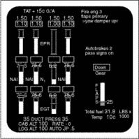 engine-indicating and crew-alerting system (EICAS)