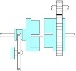 Square-jaw-type positive clutch