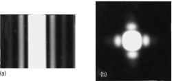 Diffraction patterns, photographed with visible light