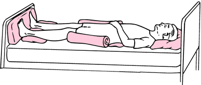 horizontal recumbent position