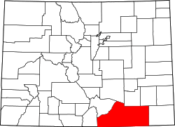 Location within the U.S. state of Colorado