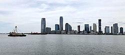 Jersey City skyline in June 2020