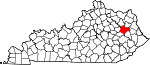 State map highlighting Morgan County