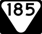 State Route 185 marker