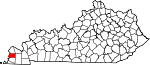 State map highlighting Carlisle County