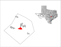 Location of Bastrop, Texas
