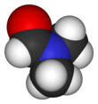 Spacefill model of dimethylformamide