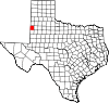 State map highlighting Cochran County
