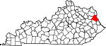 State map highlighting Lawrence County