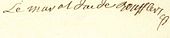 Signature of Louis François de Boufflers, Maréchal de Boufflers.jpg