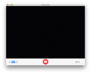 Photo Booth running on OS X El Capitan
