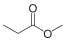 Methyl propionate.svg