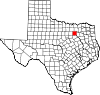State map highlighting Dallas County