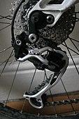 A 2008 Shimano XT rear derailleur.