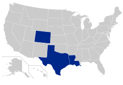 Southern Collegiate Athletic Conference locations