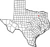 State map highlighting Rockwall County